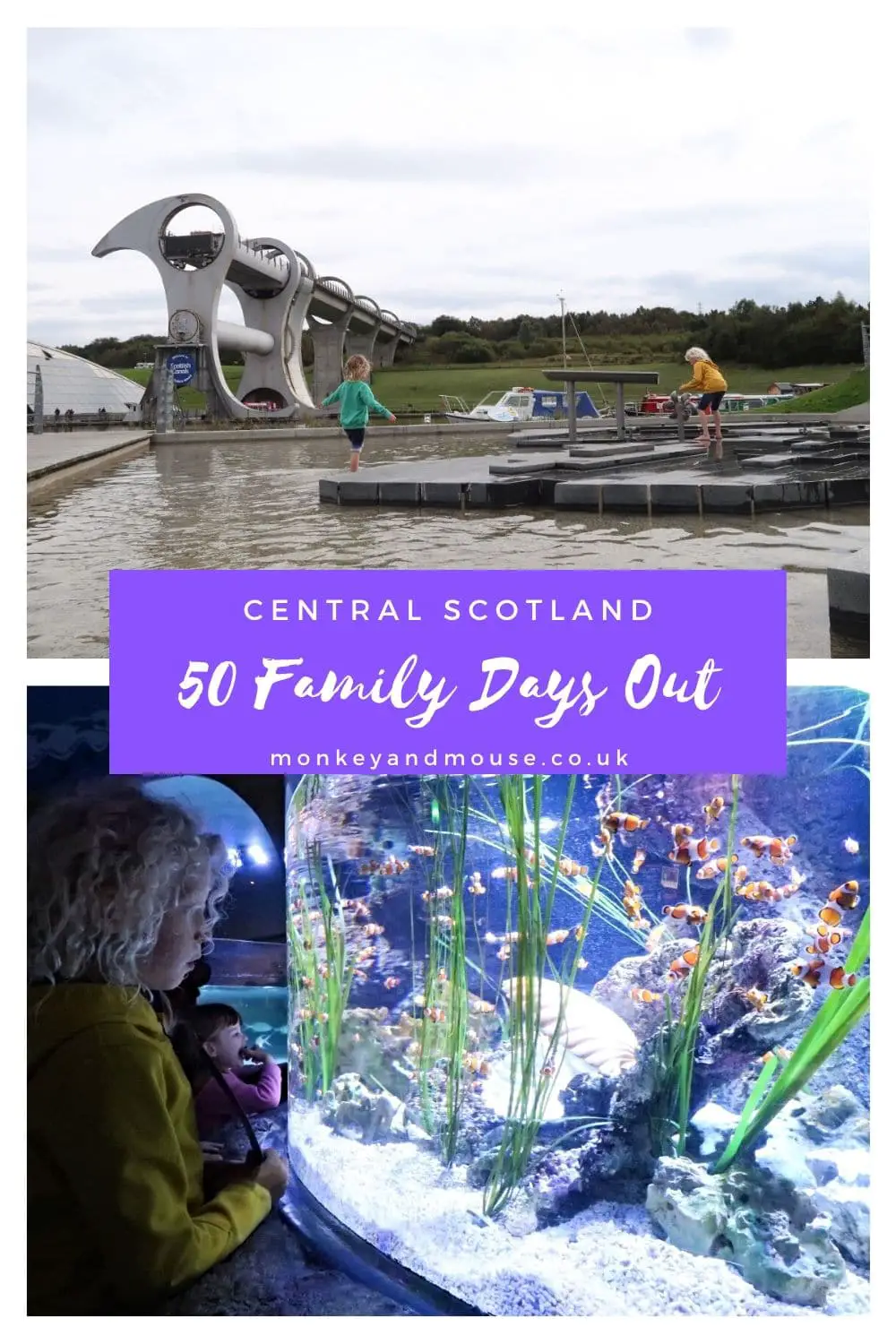 family days out scotland with Falkirk wheel