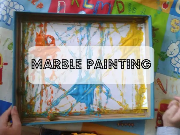 Painting With Marbles - Kids Activities - Monkey and Mouse