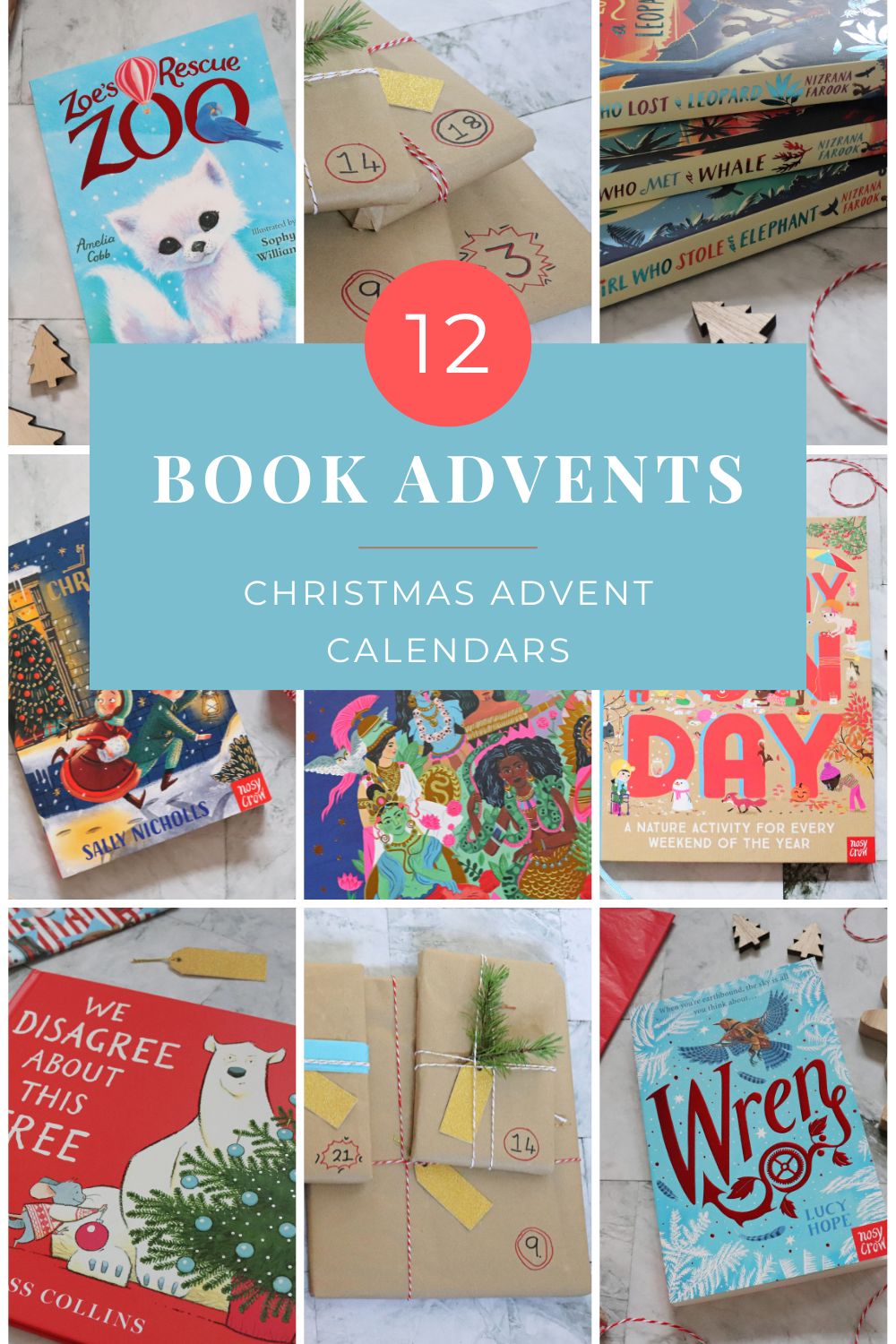 Book advent calendar for Christmas Monkey and Mouse